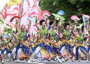YOSAKOIソーラン祭り閉幕　札幌、2万7千人が演舞を披露