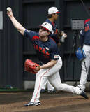 「森下が鋭い打球を放つ　WBC日本代表合宿」の画像1