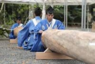 伊勢神宮で「木造始祭」　式年遷宮へ作業の安全祈る