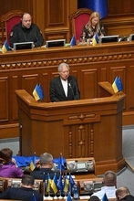 森衆院議長、ロシア非難「蛮行」　ウクライナ議会演説で支持表明
