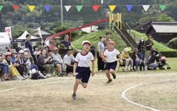地割れの小学校、公園で運動会　児童「災害に負けないぞ」