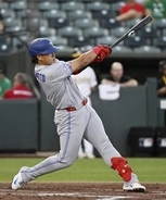 岡本、日本勢3人目の30号　大谷欠場、千賀がセーブ