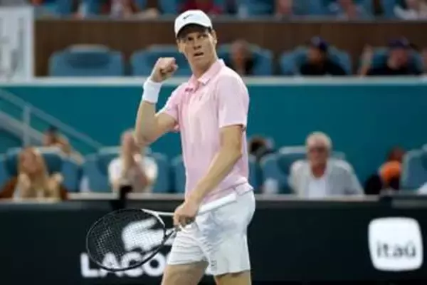 シナーが通算26勝目　テニスのマイアミ・オープン