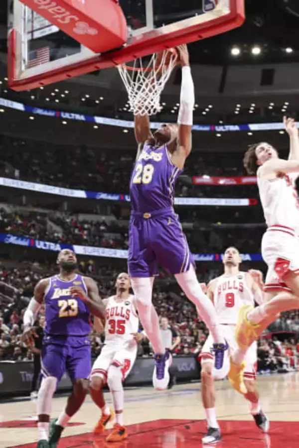 レーカーズ八村は23得点　NBA、敵地のブルズ戦に勝利