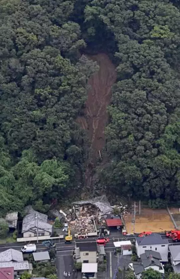 発生7秒後、住宅に到達か　栃木2人死亡の土砂災害