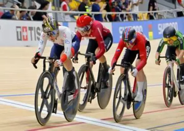 世界自転車トラック女子内野が銀　スプリント佐藤は銅