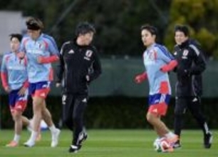 日本代表の久保、中村らが調整　千葉で合宿スタート