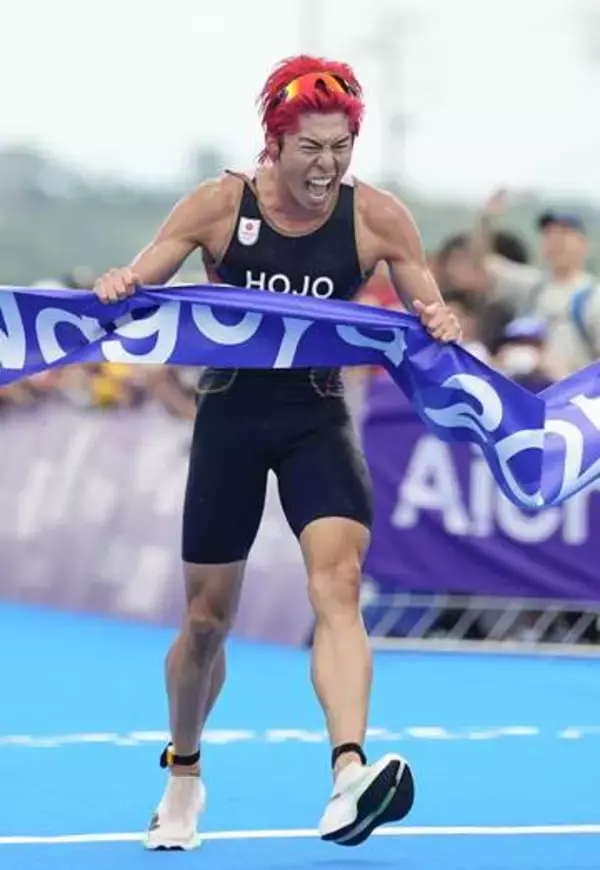 北條巧が金メダル第1号　アジア大会、トライアスロン男子