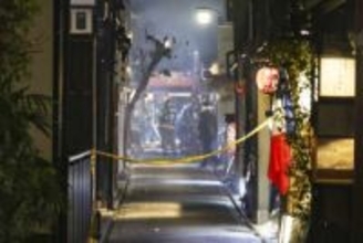 京都・先斗町で火災　けが人なし、消火活動中