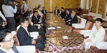 自維、7日夕に党首会談調整　定数減、副首都扱い協議か