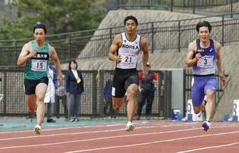 男子100は山本3位、山縣4位　陸上の出雲大会