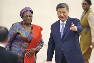中国ナミビアとの関係格上げ　北京で首脳会談