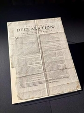 独立宣言の写し、英で発見　国立公文書館、米国外で初