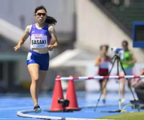 佐々木、1500mでアジア新　パラ陸上日本選手権