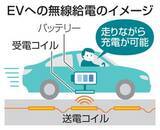 「デンソー、走行EVに無線給電　29年度に技術の確立目指す」の画像1