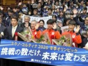 宮田将吾「期待を背負う覚悟」　ショート、阪南大で五輪壮行会