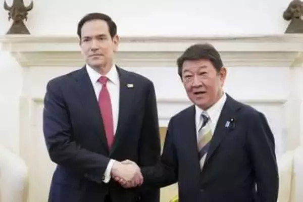 日米、台湾海峡の安定重要と確認　外相会談、中東情勢で連携