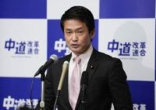 小川氏、支持低迷に危機感　「中立公3党が片輪走行」