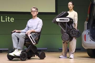 軽量化した電動車いす販売　新興企業ウィル