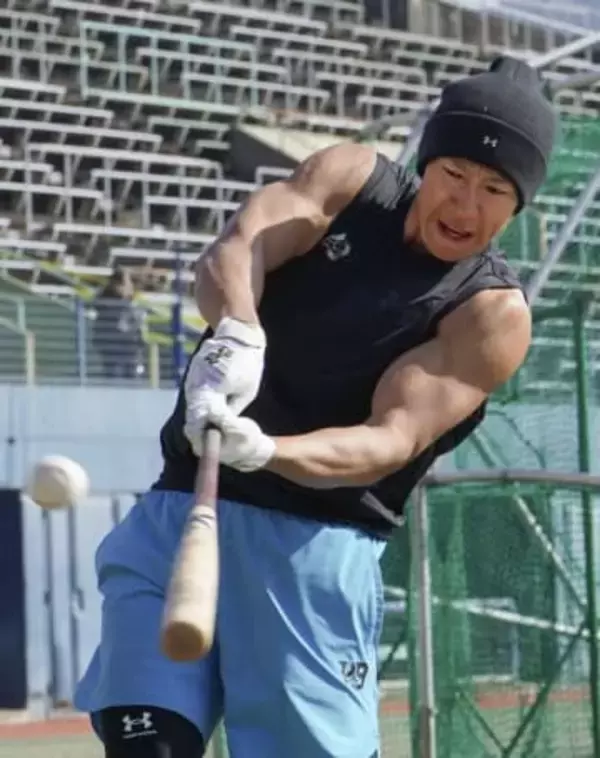 ソフトバンク柳田「1番で」　自主練習公開、開幕先発に意欲