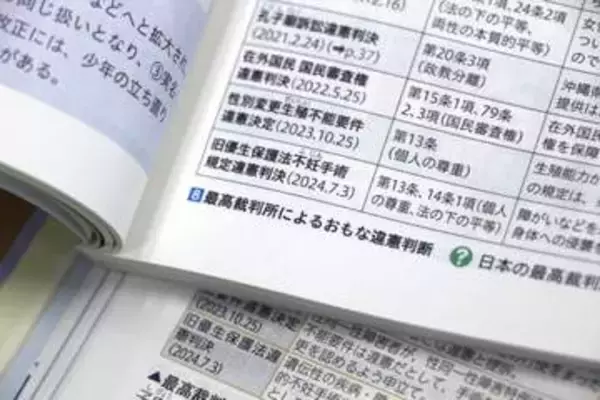 強制不妊、高校教科書に掲載　今春の検定で合格の5点全て