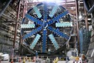 直径14mの掘削マシンが完成　相模原のリニア駅工事現場