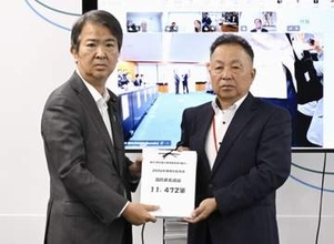 公害被害者「救済へ実態把握を」　環境相と面会、1万超署名手渡し