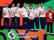 体操日本金メダル、ロス五輪へ　世界選手権男子団体決勝