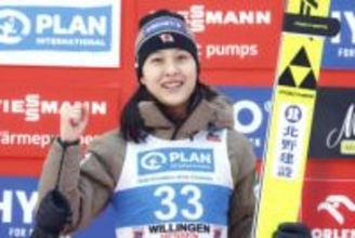 丸山希が2位、高梨沙羅10位　W杯ジャンプ女子第24戦