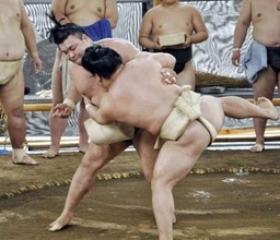綱とり霧島、初の出稽古　10戦全勝と上々の動き