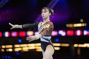 杉原愛子、団体総合「金を取る」　世界体操、3位までロス五輪枠