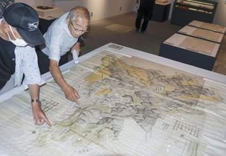能登地震被災納屋から「七尾城跡図」新発見　明治初期、地租改正に備え作成か