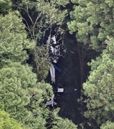 ヘリ墜落、広島県警が現場検証　死亡は静岡の66歳男性