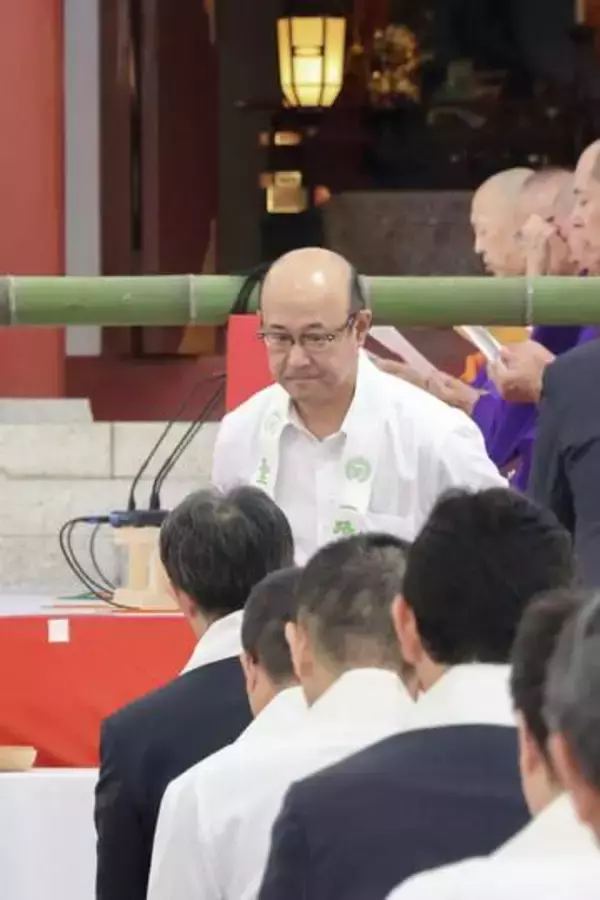 トヨタ社長が長野で交通安全祈願　聖光寺、他の自動車大手トップも
