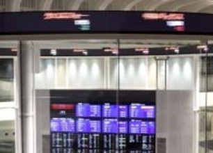 東証午前、一時500円超高　AI株上げ、米関税警戒