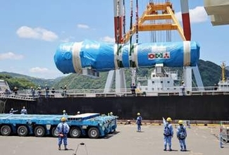 高浜原発3号機に蒸気発生器搬入　関電、85年運転開始後初
