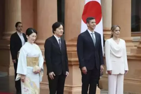 秋篠宮ご夫妻、大統領を表敬訪問　パラグアイで歓迎昼食会