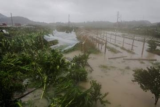 台風9号中国に上陸、多数避難　大雨や強風で交通機関に影響