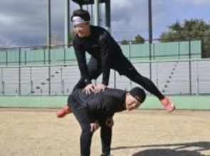 中日の岡林「キャリアハイを」　阪神の前川らとの練習公開