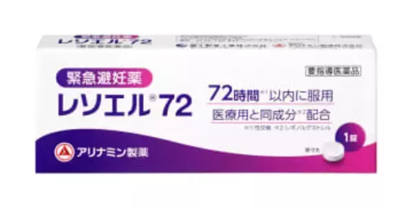 緊急避妊薬「レソエル72」発売　「ノルレボ」に続き2製品目