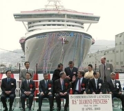 ＜あのころ＞Dプリンセスが進水式　23年前の4月12日