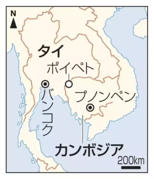 カンボジアの日系企業打撃　タイと軍事衝突、長期化で撤退も