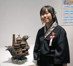 長崎の小6に総理大臣賞　全国こども陶芸展、茨城