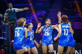 日本、ベトナム下し3連勝　バレー女子アジア選手権