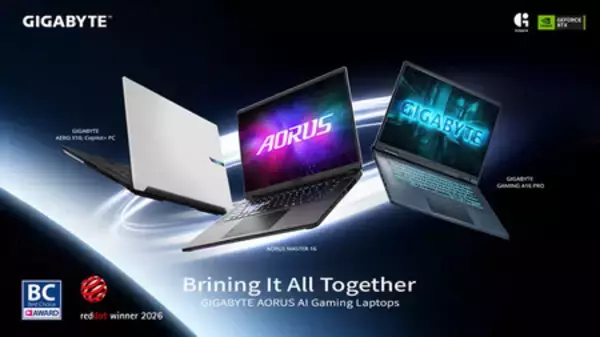 GIGABYTE、COMPUTEX 2026にて受賞歴のあるAIゲーミングノートPCと革命的なGiMATEアップデートを発表