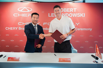 CHERY（奇瑞汽車）、Robert Lewandowski氏を同社ブランド・グローバル・アンバサダーに正式採用したことを発表し、「家族のために（For Family）」というブランド理念のグローバルな発信を強化