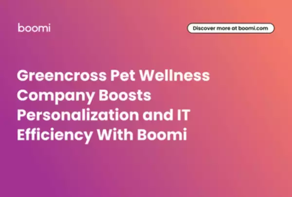 「グリーンクロス・ペット・ウェルネス・カンパニー、Boomiでパーソナライズ化とIT効率を強化」の画像