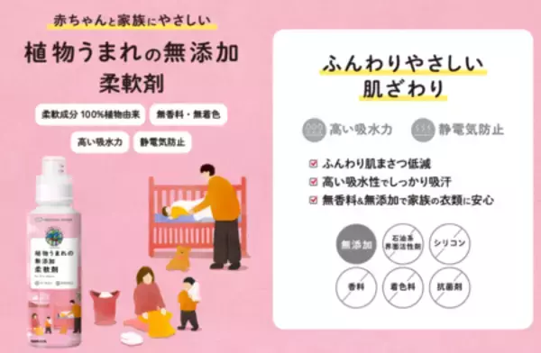 「赤ちゃんの未来のために環境にやさしい商品選びを！  8月4日は「ヤシノミ洗剤の日」」の画像