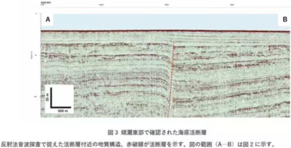 「瀬戸内海燧灘（ひうちなだ）において海底活断層の分布を明らかに」の画像