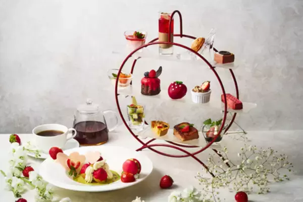 アートホテル大阪ベイタワー “５”がつく限定日は予約特典！ 2階SARASで旬のいちごアフタヌーンティー販売